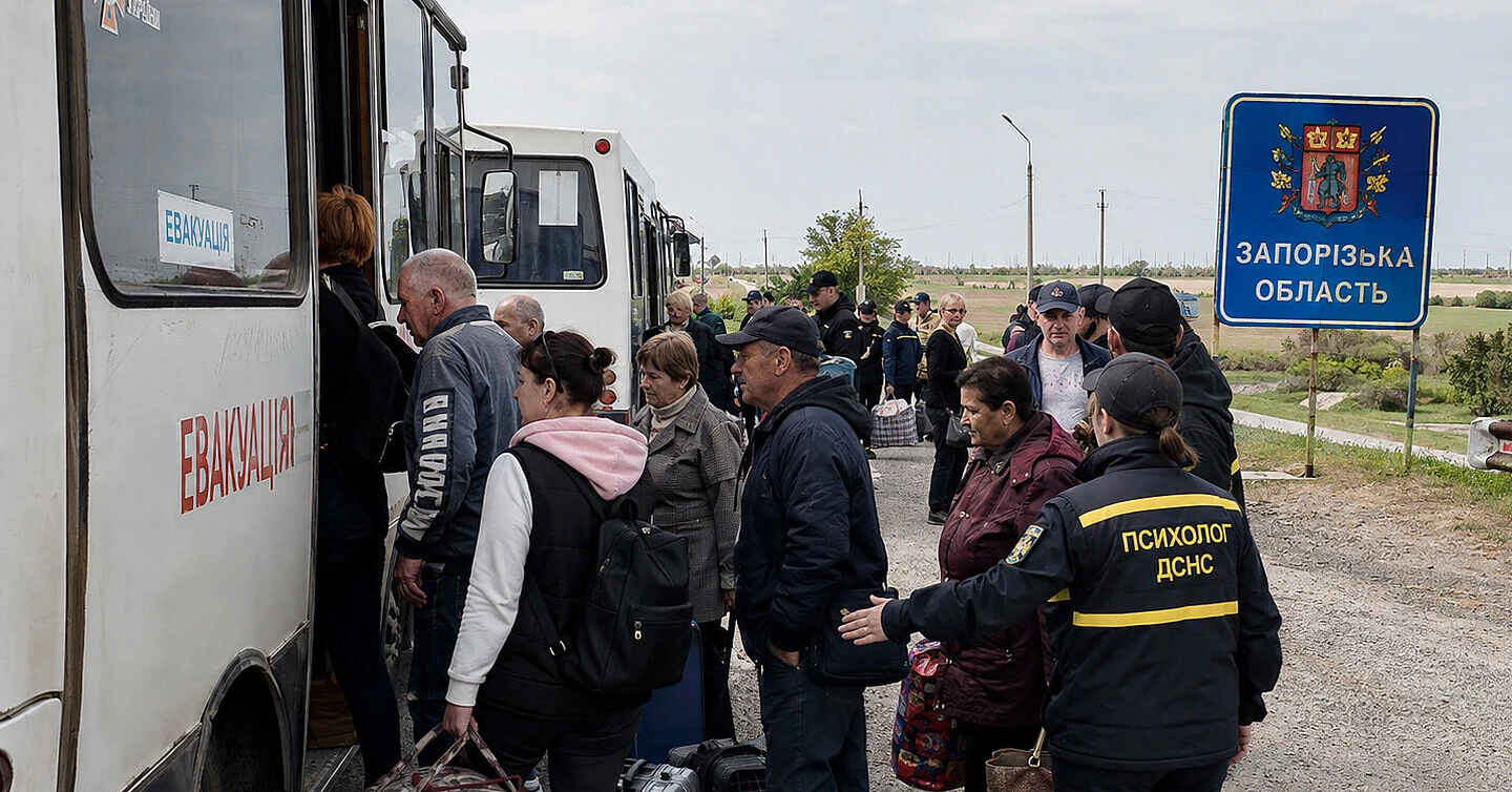 У Запорізькому районі примусово евакуюють сім’ї з дітьми