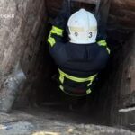 У Запоріжжі рятувальники витягли з чотириметрової ями двох котів